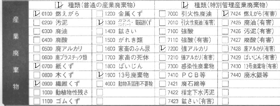 レ点項目