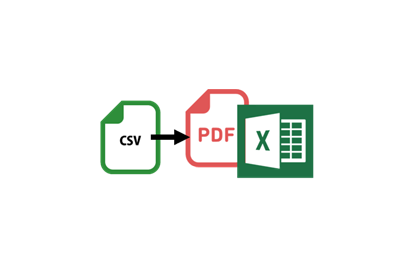 csvをPDFやExcelへ簡単に変換